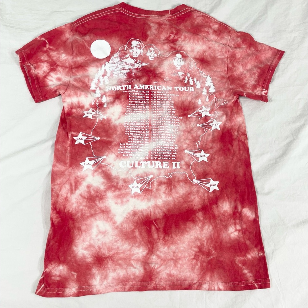 Migos Tour 2018 Mens Washed Shirt Sleeve T-Shirt Size S (Fit)
